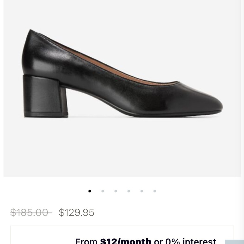 Cole Haan Go-To Shayla Block Heel Pumps Black Size 10B